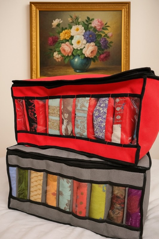 (১ পিস) 9 Grid Cloth Storage Box