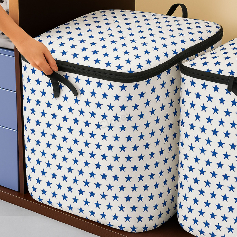 (৩ পিস) Star Printed Quilt Storage Bag