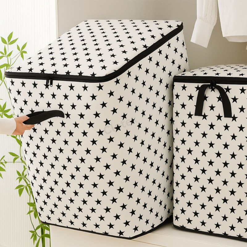 Star Printed Quilt Storage Bag