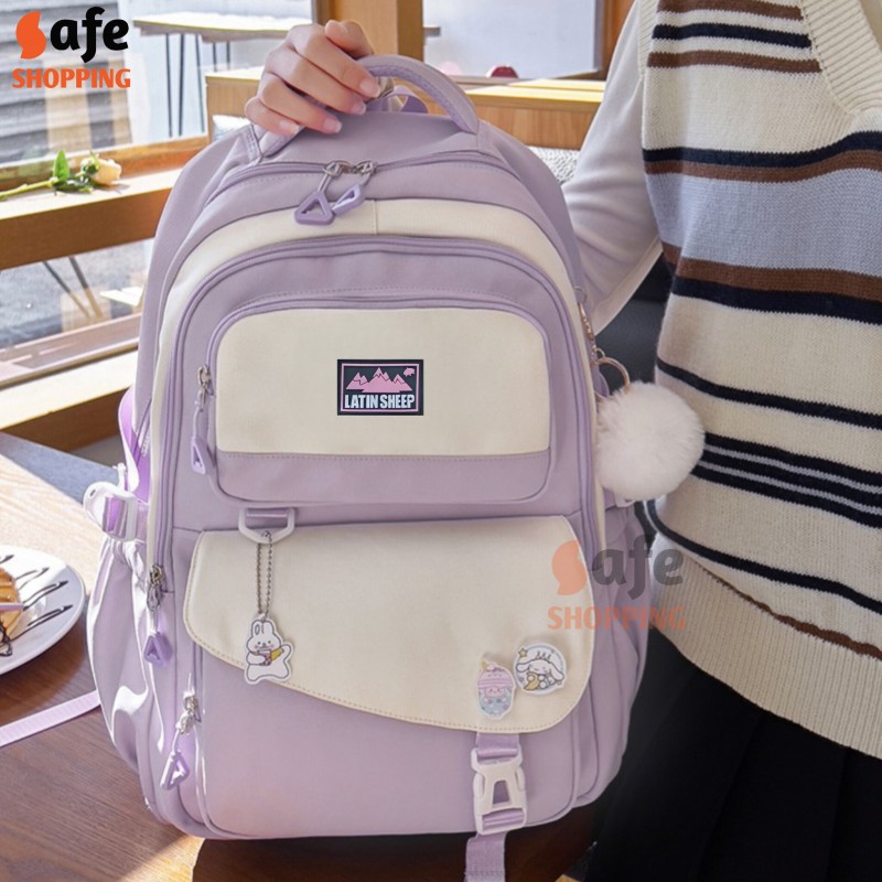 Waterproof Children Premium School Bag (Purple)