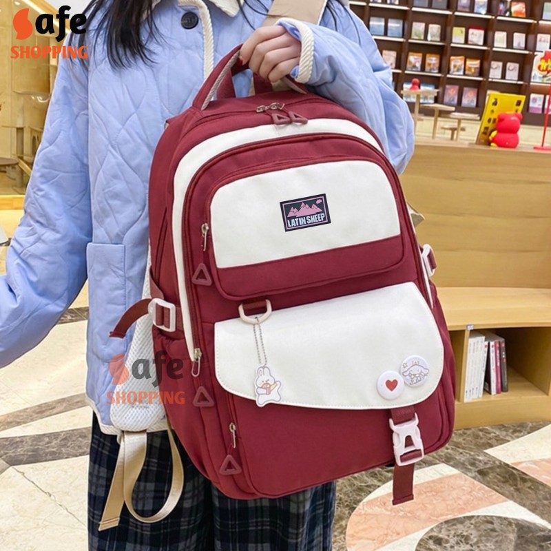 Waterproof Children Premium School Bag (Red)